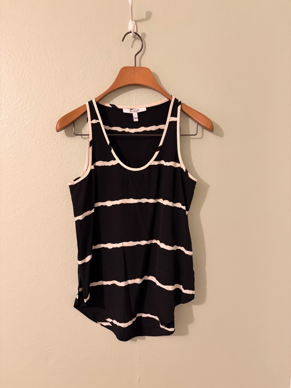 NWOT 10 Crosby Derek Lam Black and White Striped Tank